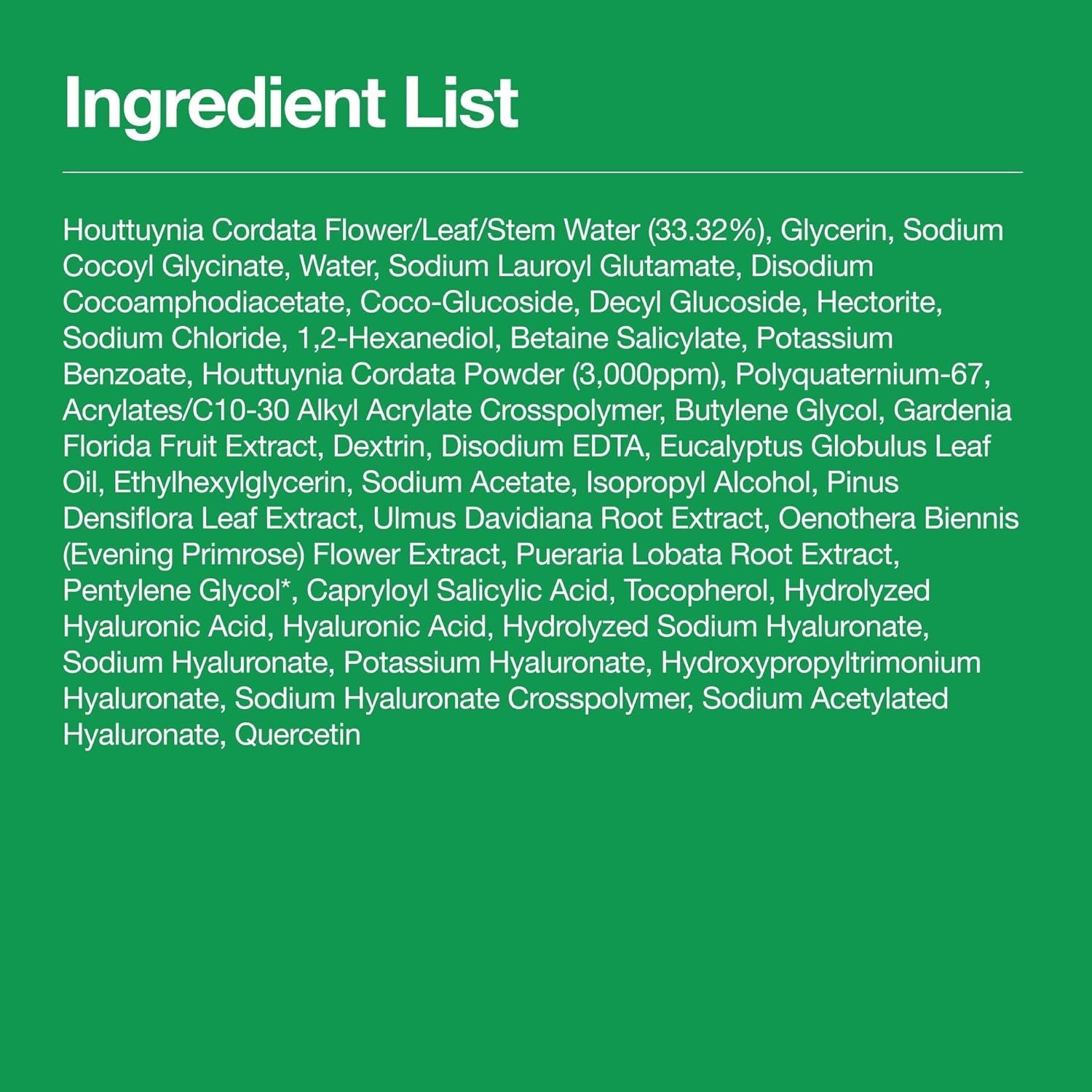 Heartleaf Quercetinol Pore Deep Cleansing Foam, BHA, Hyaluronic Acid, Glycerin, Blackhead Remover (150Ml/5.07 Fl.Oz.) - Cosmetics Store