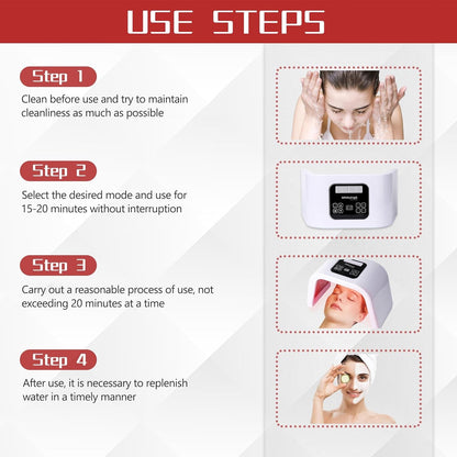 LED Face Mask Light Therapy - Cosmetics Store