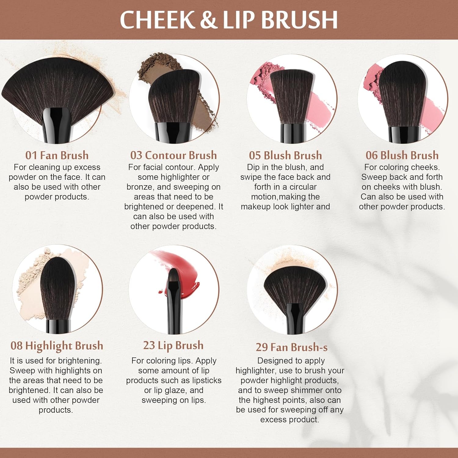 30Pcs Premium Synthetic Obsidian Makeup Brushes Set, Powder, Foundation, Blush, Blending and much more   - Cosmetics Store