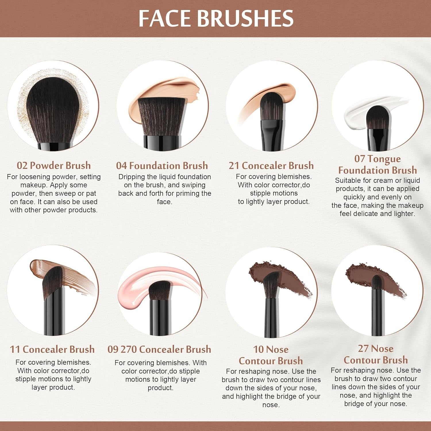 30Pcs Premium Synthetic Obsidian Makeup Brushes Set, Powder, Foundation, Blush, Blending and much more   - Cosmetics Store