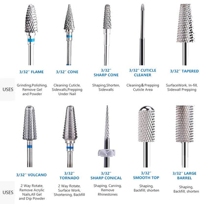 Nail Drill Bit Milling Cutter - Cosmetics Store