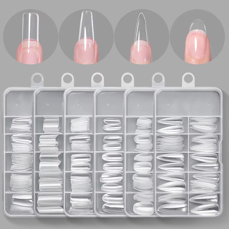 Press - On Coffin Gel Nails - Cosmetics Store