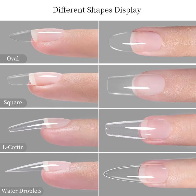 Press - On Coffin Gel Nails - Cosmetics Store