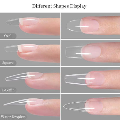 Press - On Coffin Gel Nails - Cosmetics Store