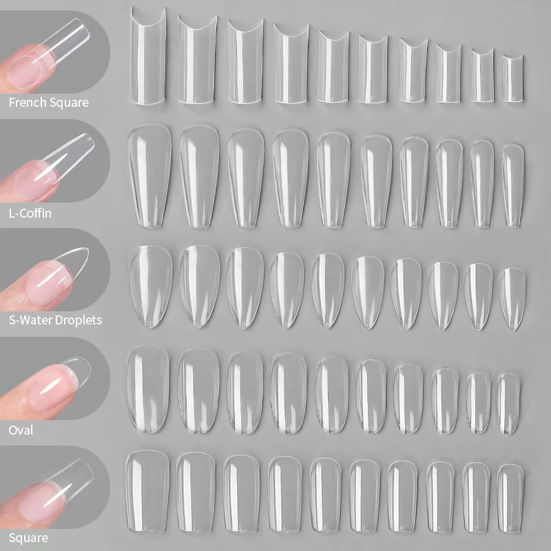 Press - On Coffin Gel Nails - Cosmetics Store