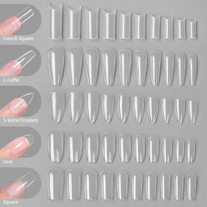 Press - On Coffin Gel Nails - Cosmetics Store