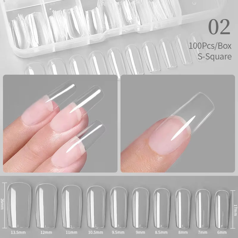 Press - On Coffin Gel Nails - Cosmetics Store