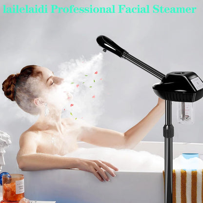 Professional Facial Steamer, Facial Steamer on Wheels with Timer Function, Ozone Face Steamer for Spa, Salon and at Home Use - Cosmetics Store