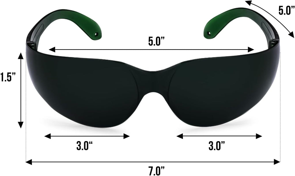  - Red Light Glasses - Eye Protection for Red Light Therapy (600Nm - 900Nm) - Red Light Therapy Goggles - Cosmetics Store