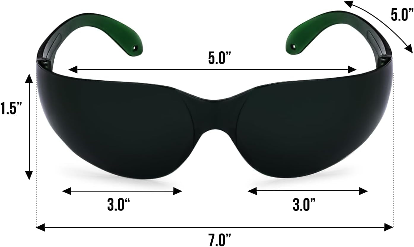  - Red Light Glasses - Eye Protection for Red Light Therapy (600Nm - 900Nm) - Red Light Therapy Goggles - Cosmetics Store