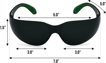  - Red Light Glasses - Eye Protection for Red Light Therapy (600Nm - 900Nm) - Red Light Therapy Goggles - Cosmetics Store