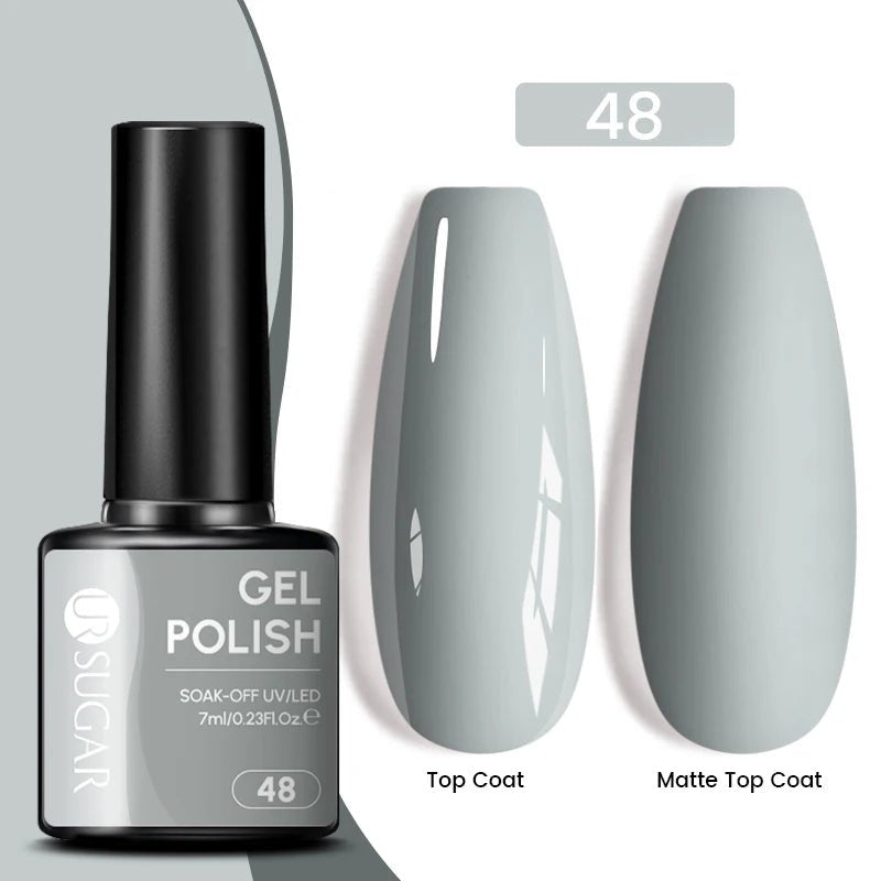 Sparkle and Shine: 7ml Champagne Gold Sequins Gel Nail Polish for Dazzling French Manicures - Cosmetics Store
