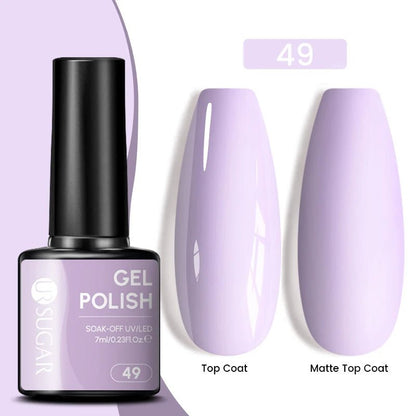 Sparkle and Shine: 7ml Champagne Gold Sequins Gel Nail Polish for Dazzling French Manicures - Cosmetics Store