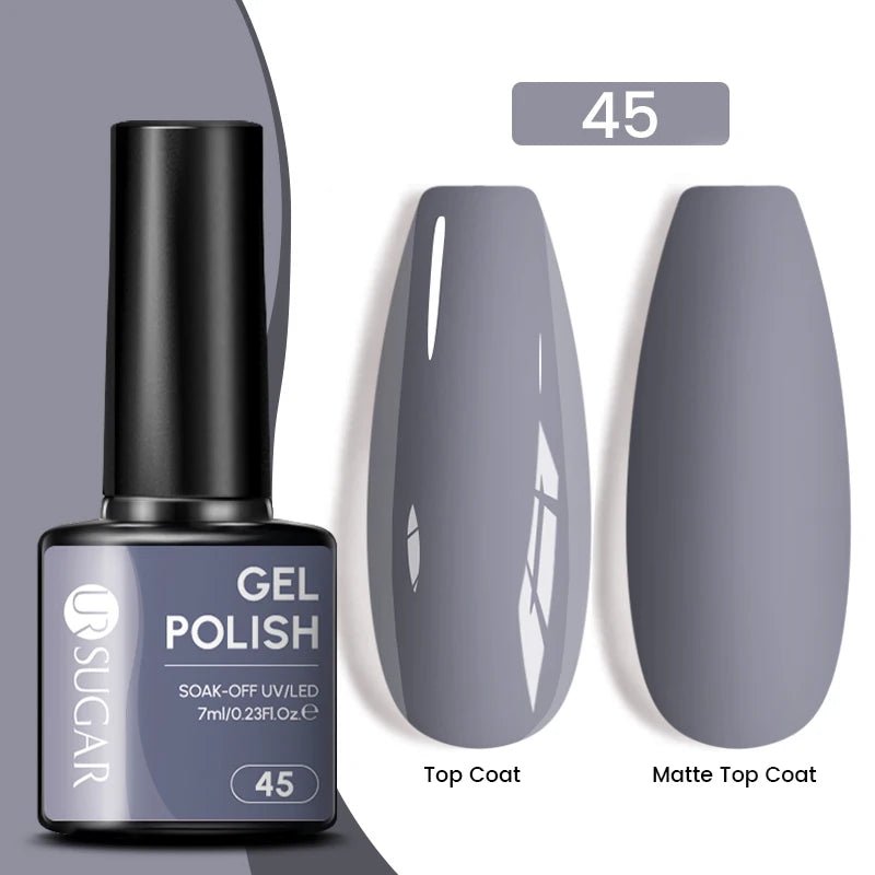 Sparkle and Shine: 7ml Champagne Gold Sequins Gel Nail Polish for Dazzling French Manicures - Cosmetics Store
