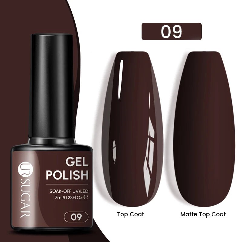 Sparkle and Shine: 7ml Champagne Gold Sequins Gel Nail Polish for Dazzling French Manicures - Cosmetics Store