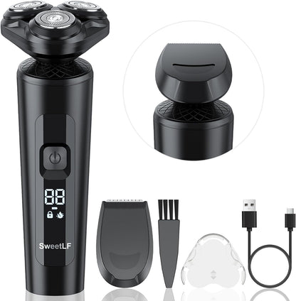 2 - in - 1 Electric Shaver and Beard Trimmer for Men - Cordless, Waterproof, and Fast Charging Technology - Cosmetics Store