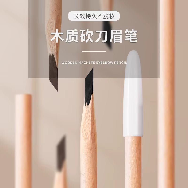 Waterproof Microblading Eyebrow Pencil – Long-Lasting Wooden Brow Pen for Natural, Defined, Flawless Arches - Cosmetics Store