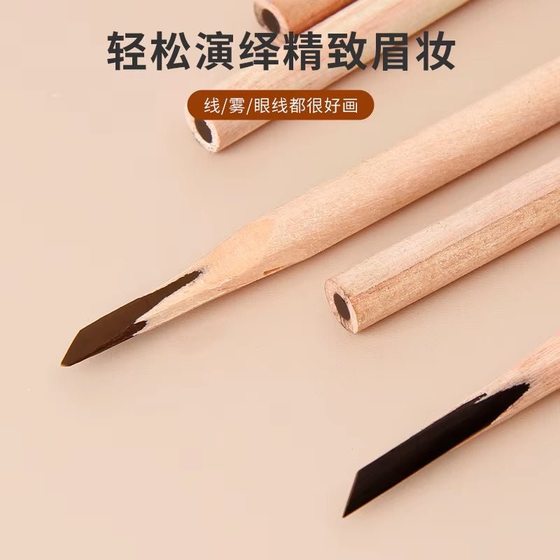Waterproof Microblading Eyebrow Pencil – Long-Lasting Wooden Brow Pen for Natural, Defined, Flawless Arches - Cosmetics Store